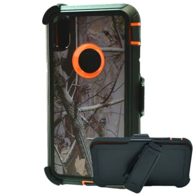 Para iPhone XS XR MAX Defensor a prueba de golpes Camuflado Estuche Rígido Clip para Cinturón Se Adapta a Otterbox Foto 1 de 4