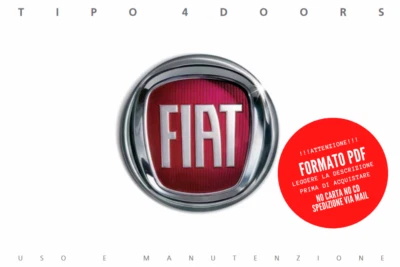 Libretto manuale istruzioni uso e manutenzione in PDF Fiat Tipo 4 porte berlina - Immagine 1 di 4