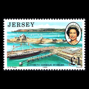 Jersey 1989 - Royal Visit Royalty Ship - Sc 515 MNH - Picture 1 of 2