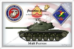 TANK,M48,Patton,Armored Vehicle,USMC,ARMY, - Picture 1 of 5