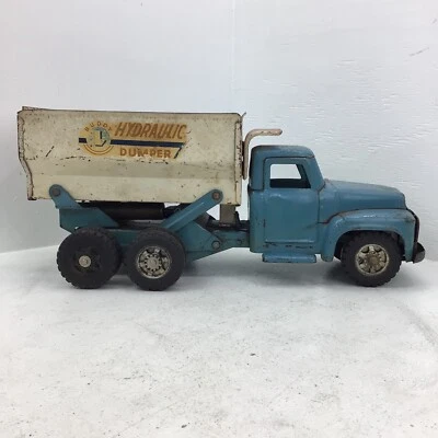 Camión volquete hidráulico Buddy L vintage de los años 50 de acero prensado Foto 1 de 4