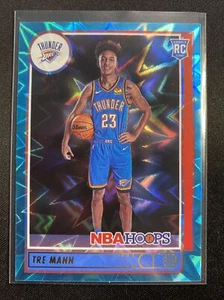 2021-22 Panini NBA Hoops Tre Mann Teal Explosion RC #237 Rookie Thunder - Foto 1 di 2