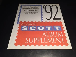 U.S. Scott Estados Unidos Placa # y bobina Suplemento Páginas #4- 1992 -3 Anillo/Cuádruple - Imagen 1 de 1