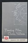 1963 Frederick POST Co TRACING FILM CLOTH VELLUM Sample Booklet Catalog Paper