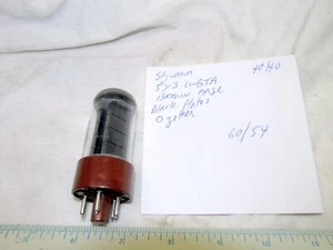Sylvania 5Y3WGTA 5Y3GT Tube Black Plates Tests NOS Brown Base - Picture 1 of 6