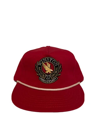 NUEVO De colección Winston 20 Aniversario Deportes de Motor SnapBack Sombrero Bordado Foto 1 de 4