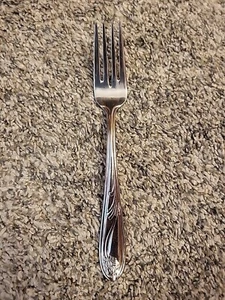 Lenox Poppies on Blue 18/8 Stainless Steel Salad Fork - Picture 1 of 5