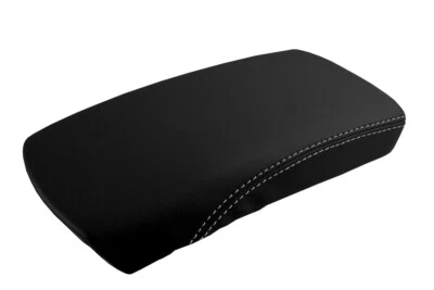 Tapa de consola reposabrazos cubierta de cuero para Nissan Rogue 2014-2016 puntada gris Foto 1 de 4