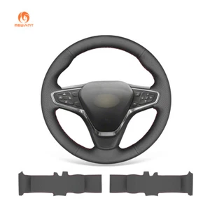 Cubierta de volante de cuero sintético negro MEWANT para Chevrolet Malibu Equinox - Imagen 1 de 10