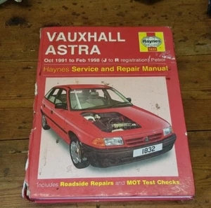 Haynes Owners Workshop Manual. Vauxhall Astra 91-98. All Models - Picture 1 of 2