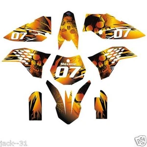 Racing KTM sx65 SX 65 xc65 xc Motocross Graphic CUSTOM PLATE Kit vinyl 2009-2015 - Picture 1 of 1