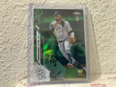 2020 Topps Chrome Ben Baller Green Refractor Fernando Tatis Jr. /99 Padres #84 - Image 1 of 2