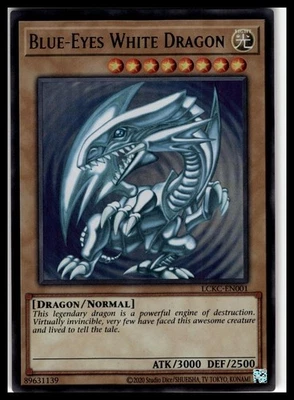 Blue-Eyes White Dragon YuGiOh #LCKC-EN001 (Version 2) Legendary Collection - Image 1 of 4