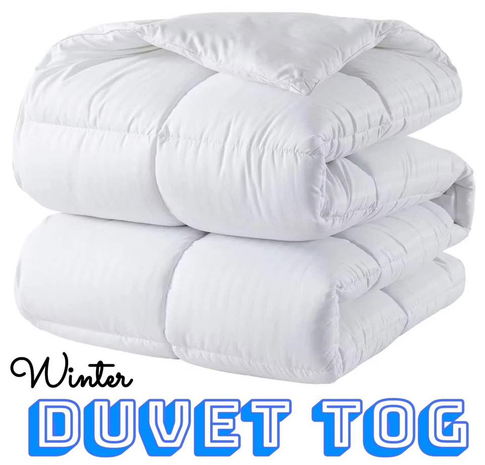 ROCK RIVET Luxury Hotel Quality Duvet Quilt 4.5 10.5 13.5 15 Tog Options All Season Duvets