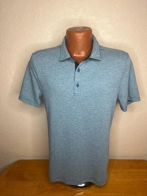 Camisa deportiva polo de golf para hombre Lululemon S/S mediana M - azul - poliéster Foto 1 de 4
