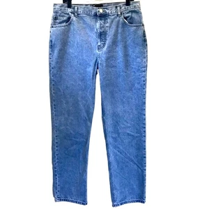 ASOS DESIGN Men's Straight Leg Baggy Medium Wash Jeans Button Fly. Size 34/32 - Picture 1 of 10