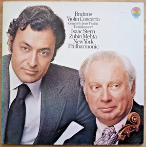 BRAHMS : Violin Concerto. Isaac Stern/Zubin Mehta.1979 LP CBS 76836. Nr Mint/Vg - Picture 1 of 6