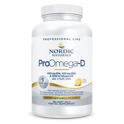 Nordic Naturals ProOmega D - Heart, Brain, Bone & Immune Health, Lemon - Image 1 of 3