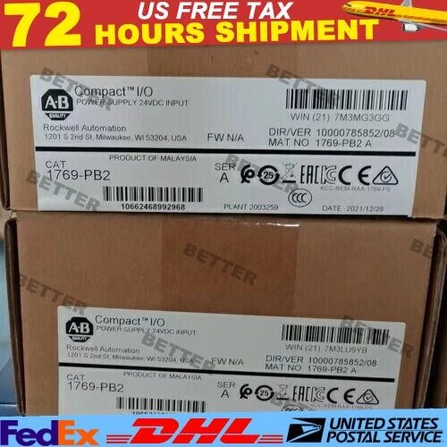 New Factory SealedAB 1769-PB2 CompactLogix DC 2A/0.8A Power Supply - Image 1 of 1