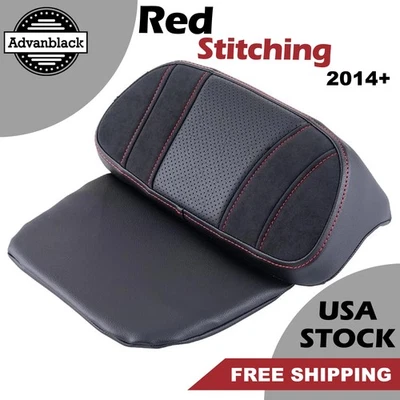 Almohadilla de respaldo pequeña para excavadoras SIK de costura roja para Harley Street Road 2014+ Foto 1 de 4