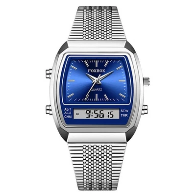 LIGE FOXBOX Hombre Rectángulo Reloj Pulsera LED Niños Digital Cuarzo Relojes Deportivos - Imagen 1 de 4