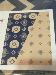 Southwest Style Reversible Throw Blanket 66"x92" American Native Large New - Picture 1 of 6