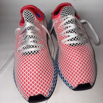 Adidas Deerupt Runner Style Code CQ2624 Solar Red/Bluebird Size 10.5 - Image 1 of 4