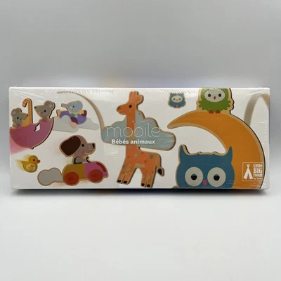 Baby Animals / Bebes Animaux Wooden Mobile Little Big Room by Djeco New Sealed - Image 1 of 4
