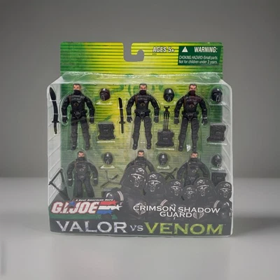 Crimson Shadow Guard Valor vs Venom paquete de 6 2004 G.I. JOE COBRA 25º MOSC NUEVO Foto 1 de 4