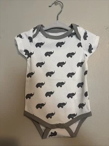 Monica +Andy 3-6 Month Old Grey Elephant One piece NWT - Picture 1 of 5