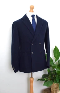 ALEXANDER KRAFT Monte Carlo Navy Wool + Cashmere Jacket €1200 Size 40R/50R Large - Picture 1 of 17