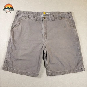 Carhartt Rugged Flex Rigby Cargo Shorts Gray Relaxed Fit Workwear Men's Size 44 - Picture 1 of 7