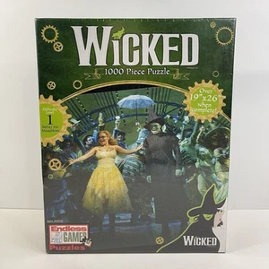 Rompecabezas Wicked Broadway Musical 1000 piezas 19”x26” Idina Menzel Kristin Chenoweth - Imagen 1 de 6