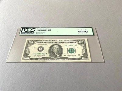 U.S. 100 Dollars 1977 FR-2168-K  PCGS 64 PPQ - Image 1 of 4