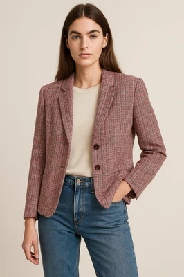 Evan-Picone Women’s Tweed Blazer Jacket – Size 8 – Made in US - Image 1 of 3