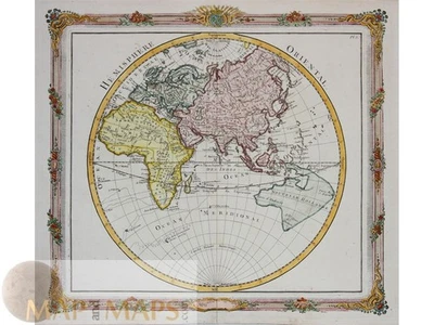 Eastern Hemisphere Map Africa Asia Australia Brion 1766 - Image 1 of 3