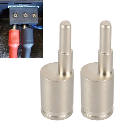 2x 4 Gauge To 8 Gauge Car Audio Amp Input Reducer Adapter Terminal Block For Car - Image 1 of 4