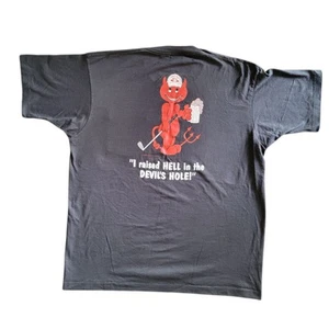 VTG 90s Devils Hole Michigan Sz XL Single Stitch Screen Stars Manitou Beach Golf - Picture 1 of 10