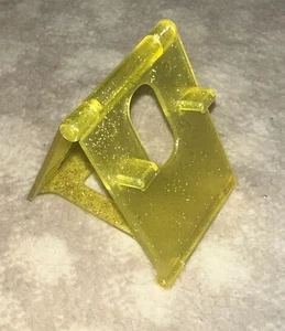 yellow glitter plastic phone holder - Photo 1 sur 1