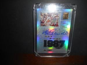 Mike Schmidt 2002 topps marks of excellence card