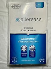 Aller-Ease Water Proof Allergy Protection Zippered Pillow Protector S