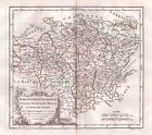 Carte France Berri Nivernois Bourgogne Bourbonnais Bresse Vaugondy 1780
