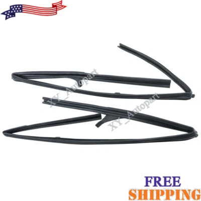 Goma de canal de funcionamiento de vidrio para puerta delantera derecha izquierda para Nissan Frontier 2005 SE doble cabina Foto 1 de 4