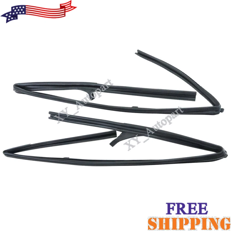 Goma de canal de funcionamiento de vidrio para puerta delantera derecha izquierda para Nissan Frontier 2005 SE doble cabina Foto 1 de 4