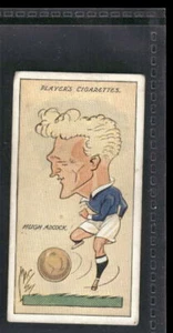 1927 Player's Football Caricatures By Mac #1 Hugh Adcock - Picture 1 of 2