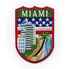Miami Floride Ville Touriste Patch Monde Voyage Badge Brodé à Repasser