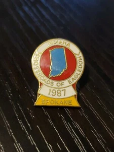 1987 De colección Indiana Crossroads Of Eagledom Spokane EE. UU. Pin gu - Imagen 1 de 2