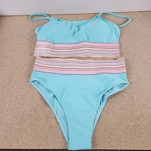 Bikini de dos piezas de natación SHEIN talla mediana verde azulado - Imagen 1 de 7