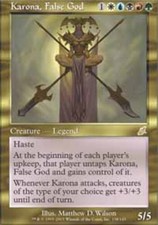 1x Karona, False God LP, English MTG Scourge