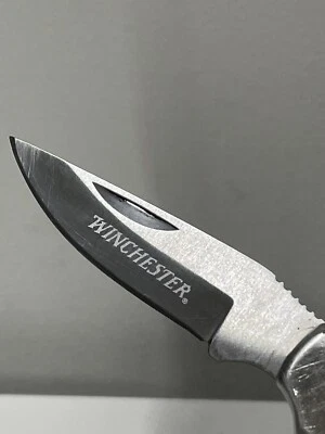 Winchester Stainless Steel Folding Knife Silver - Image 1 of 4